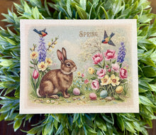 Load image into Gallery viewer, Vintage Postcard Bunny Canvas - 2 Sizes