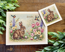 Load image into Gallery viewer, Vintage Postcard Bunny Canvas - 2 Sizes