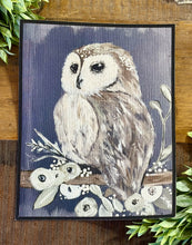 Load image into Gallery viewer, Ashley's Painted Owl Canvas - 2 Sizes