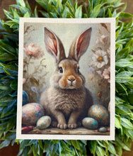 Load image into Gallery viewer, Bunny Floral Painting Canvas - 5 Sizes