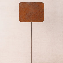 Load image into Gallery viewer, Blank Rusty Metal Sign Stake