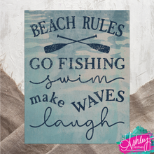 Load image into Gallery viewer, Beach Rules Canvas Prints CA26-04