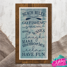 Load image into Gallery viewer, Beach Rules Canvas Prints CA26-04