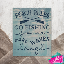 Load image into Gallery viewer, Beach Rules Canvas Prints CA26-04