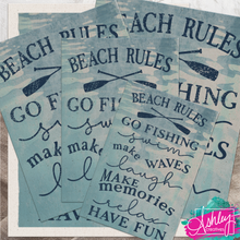 Load image into Gallery viewer, Beach Rules Canvas Prints CA26-04