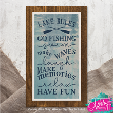 Load image into Gallery viewer, Lake Rules Canvas Prints CA26-04