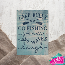 Load image into Gallery viewer, Lake Rules Canvas Prints CA26-04