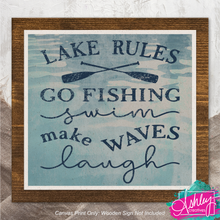Load image into Gallery viewer, Lake Rules Canvas Prints CA26-04