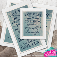 Load image into Gallery viewer, Lake Rules Canvas Prints CA26-04