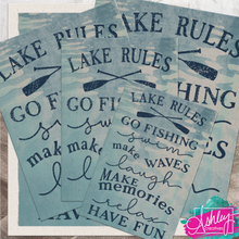 Load image into Gallery viewer, Lake Rules Canvas Prints CA26-04