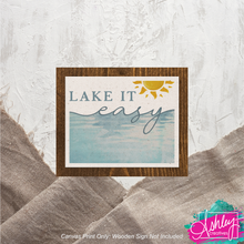 Load image into Gallery viewer, Lake it Easy Canvas Prints  CA26-04