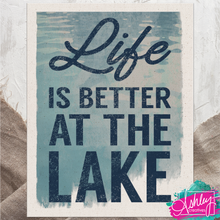 Load image into Gallery viewer, Life is Better at the Lake Canvas Prints CA26-04