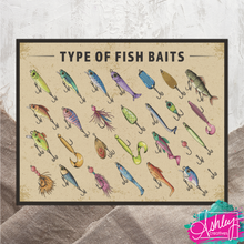 Load image into Gallery viewer, Types of Bait Canvas Prints CA26-04