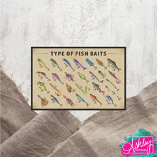 Load image into Gallery viewer, Types of Bait Canvas Prints CA26-04