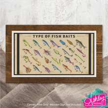 Load image into Gallery viewer, Types of Bait Canvas Prints CA26-04