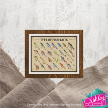 Load image into Gallery viewer, Types of Bait Canvas Prints CA26-04
