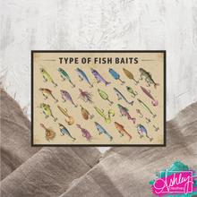 Load image into Gallery viewer, Types of Bait Canvas Prints CA26-04