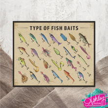 Load image into Gallery viewer, Types of Bait Canvas Prints CA26-04