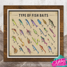 Load image into Gallery viewer, Types of Bait Canvas Prints CA26-04