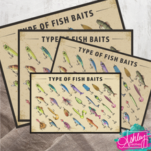 Load image into Gallery viewer, Types of Bait Canvas Prints CA26-04