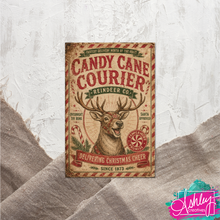 Load image into Gallery viewer, Candy Cane Courier Canvas Print CA26-09