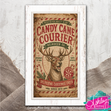 Load image into Gallery viewer, Candy Cane Courier Canvas Print CA26-09