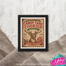 Load image into Gallery viewer, Candy Cane Courier Canvas Print CA26-09