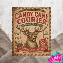 Load image into Gallery viewer, Candy Cane Courier Canvas Print CA26-09