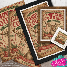 Load image into Gallery viewer, Candy Cane Courier Canvas Print CA26-09