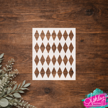 Load image into Gallery viewer, Stencil - Argyle Pattern CL26-06