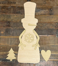Load image into Gallery viewer, Snowman Porch Leaner - WOOD BLANK