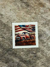 Load image into Gallery viewer, Vintage Truck with Flag Canvas Print - 5 Sizes