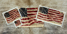 Load image into Gallery viewer, Vintage American Flag Canvas Print - 4 Sizes
