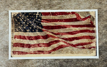 Load image into Gallery viewer, Vintage American Flag Canvas Print - 4 Sizes