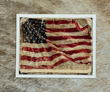 Load image into Gallery viewer, Vintage American Flag Canvas Print - 4 Sizes