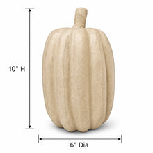 Load image into Gallery viewer, Paper Mache Tall Pumpkin