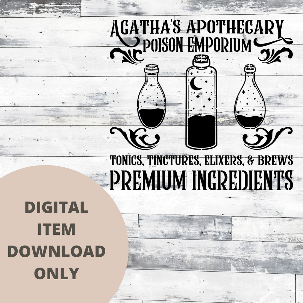 Poison Emporium SVG - DIGITAL DOWNLOAD