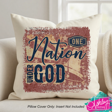 Load image into Gallery viewer, One Nation Under God Pillow Case R26-05