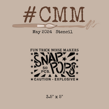 Load image into Gallery viewer, May 2024 Stencils - (Set of Three) Firework Stencils