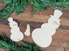 Load image into Gallery viewer, Snowman Wood Blanks