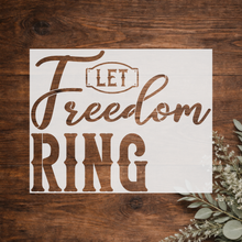 Load image into Gallery viewer, Stencil - Let Freedom Ring Overlay/Underlay S24-05