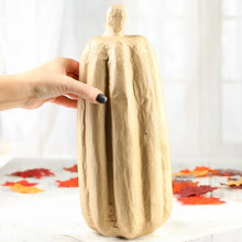 Load image into Gallery viewer, Paper Mache Large Tall/Skinny Pumpkin