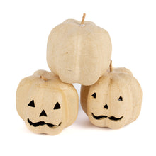 Load image into Gallery viewer, Paper Mache Mini Jack-O-Lantern Pumpkins (Set of 3)