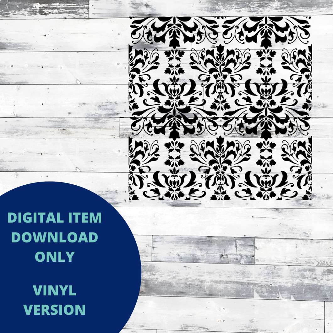 Damask VINYL SVG