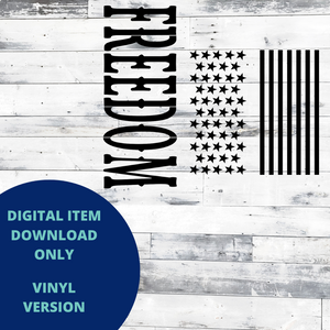 Freedom + Stars + Stripes VINYL SVG