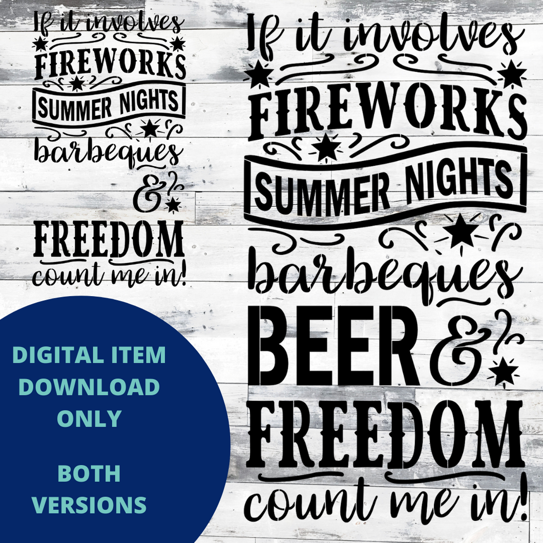 If it involves fireworks MYLAR & VINYL SVG Set