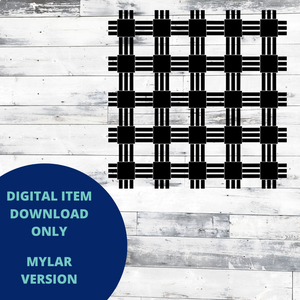 Line Plaid MYLAR SVG