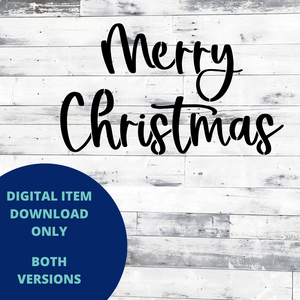 Merry Christmas MYLAR & VINYL SVG Set