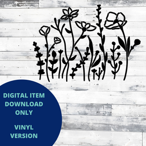 Wildflowers VINYL SVG